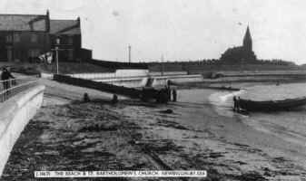 Postcard of Lifeboat slipway - 1950