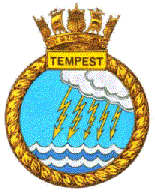 Crest of HMs/m Tempest.